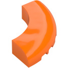 LEGO Orange Brick 5 x 5 Round Corner (7033 / 24599)