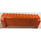 LEGO Orange Brique Hollow 4 x 12 x 3 avec 8 Pegholes avec 4 Bullet des trous Autocollant (52041)