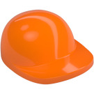 LEGO Orange Casquette avec Court Incurvé Bill avec bec court courbé (86035)