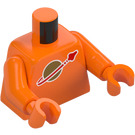 LEGO Orange Classic Space Torso with Orange Arms (973 / 76382)