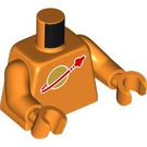 LEGO Orange Classic Space Torso with Orange Arms (973 / 76382)