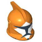 LEGO Orange Clone Trooper Helmet with Holes with Bomb Squad Trooper Pattern (61189)