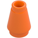 LEGO Arancione Cono 1 x 1 con scanalatura superiore (28701 / 59900)