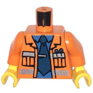 LEGO Orange Construction Foreman Torso (973 / 73403)