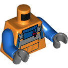 LEGO Oranje Bouwvakker Minifiguur Torso (973 / 76382)