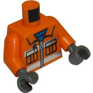 LEGO oranžová Stavební dělník Minifigurka Trup (73403 / 76382)