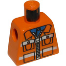 LEGO Naranja Obrero Torso sin brazos (973)