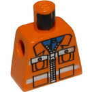 LEGO Orange Construction Worker Torso without Arms (973)