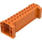 LEGO Orange Grue Section 4 x 12 x 3 avec 8 Épingle des trous (52041)