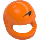 LEGO Oranje Crash Helm met McLaren logo (2446 / 108315)