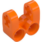 LEGO Orange Cross Block 2 x 2 Split (Axle / Twin Pin) (41678)