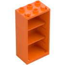 LEGO oranžová Skříňka 2 x 3 x 5 s Shelves (2656)