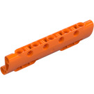 LEGO Oransje Buet Panel 11 x 3 med 10 Stift Hull (11954)