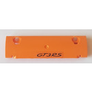 LEGO Orange Curved Panel 11 x 3 with 2 Pin Holes with GT3RS Sticker (62531)