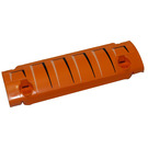 LEGO Orange Incurvé Panneau 11 x 3 avec 2 Épingle des trous avec Sheet Metal Indentations (Droite) Autocollant (62531)