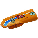 LEGO Orange Incurvé Panneau 21 Droite avec Line, Logos 'OIL EXPERT','Auto BURETOR' et Air Vent Autocollant (11946)