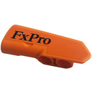 LEGO Oranje Gebogen Paneel 22 Links met 'FxPro' Sticker (11947)