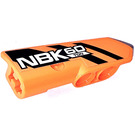 LEGO Oranje Gebogen Paneel 22 Links met NBK 60 Ton Sticker (11947)