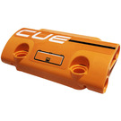 LEGO Orange Incurvé Panneau 7 x 3 avec 'CUE', Line, Hatch Autocollant (24119)