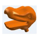 LEGO Orange Dinosaurier Kopf Klein (40384)