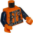 LEGO Orange Dune Patrol Quad Driver Torso (973 / 73403)