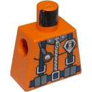 LEGO Orange Dune Patrol Quad Driver Torso without Arms (973)