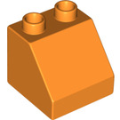 LEGO Duplo Orange Pente 2 x 2 x 1.5 (45°) (6474 / 67199)