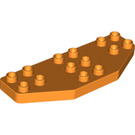 LEGO Orange Duplo Wing Plate 3 x 8 (2156)