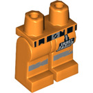 LEGO Oranje Emmet Heupen en benen met Worn Riem en Strepen (3815 / 44181)