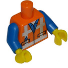 LEGO Oranje Emmet Minifig Torso (76382 / 88585)