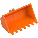 LEGO orange Gravemaskine skovl 3 x 6 med Click Hængsel 2-Finger (21709 / 30394)