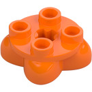 LEGO Naranja Feet 2 x 2 x 0.6 Placa Circular (84867)