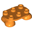 LEGO Oranje Feet 2 x 3 x 0.7 (66859)