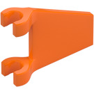 LEGO Orange Flag 2 x 2 Angled without Flared Edge (44676)