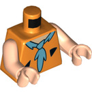 LEGO Oranje Fred Flintstone Minifig Torso (973 / 76382)