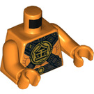 LEGO Orange Gold Horn Minifig Torso (973 / 76382)