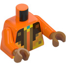 LEGO Pomarańczowy Golden Rycerz Minifigurka Tułów (973 / 76382)