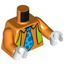 LEGO Orange Goofy with Azure Suspenders Minifig Torso (973 / 76382)