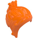 LEGO Orange Hair with Ponytail and Bangs Swept Right (5255)