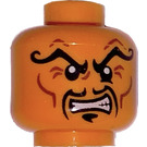 LEGO Orange Kopf ninjago mit Dekoration (Einbau-Vollbolzen) (3626)