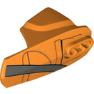 LEGO Orange Hero Factory Armor avec Douille à rotule Taille 6 avec grise line (25173 / 90638)