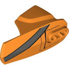 LEGO Orange Hero Factory Armor avec Douille à rotule Taille 6 avec grise stripe (25179 / 90638)