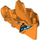 LEGO Orange Hero Factory Beast Head with Gray scales (15359 / 16741)