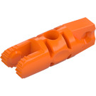 LEGO orange Hængsel Cylinder 1 x 3 Låsning med 1 Stub og 2 Stubs på Ends (med hul) (30554 / 54662)