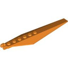 LEGO Oranje Scharnier Plaat 1 x 12 met Angled Sides en Tapered Ends (53031 / 57906)