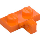 LEGO Orange Hinge Plate 1 x 2 with Vertical Locking Stub with Bottom Groove (44567 / 49716)