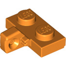 LEGO Oranje Scharnier Plaat 1 x 2 met Verticaal Vergrendelings Stub met Groef aan de onderzijde (44567 / 49716)