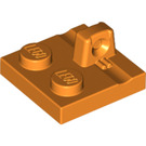 LEGO Orange Scharnier Platte 2 x 2 mit 1 Verriegeln Finger auf oben (53968 / 92582)
