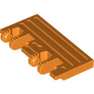 LEGO Orange Hinge Train Gate 2 x 4 Locking Dual 2 Stubs with Rear Reinforcements (44569 / 52526)