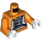 LEGO Orange Hoth Rebel Pilot Torso mit Weiß Gloves (973 / 76382)